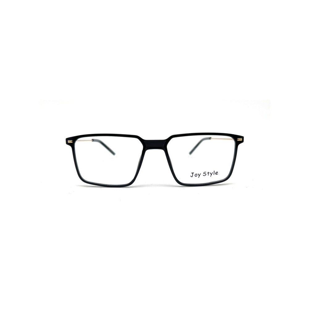 Joy Style For Men Rectangular Ultem With Gold Metal Eyeglasses 54-17-150