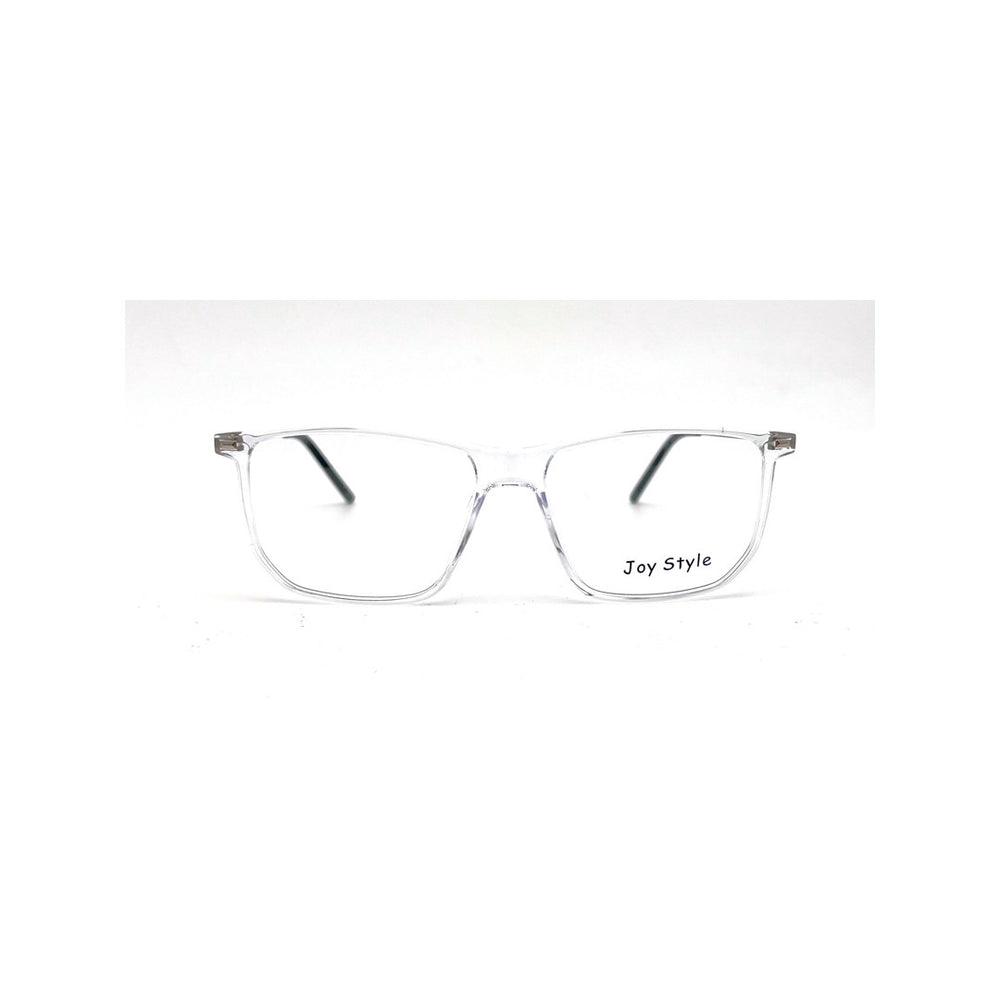 Joy Style For Men Rectangular Ultem With Grey Metal Eyeglasses 54-16-150