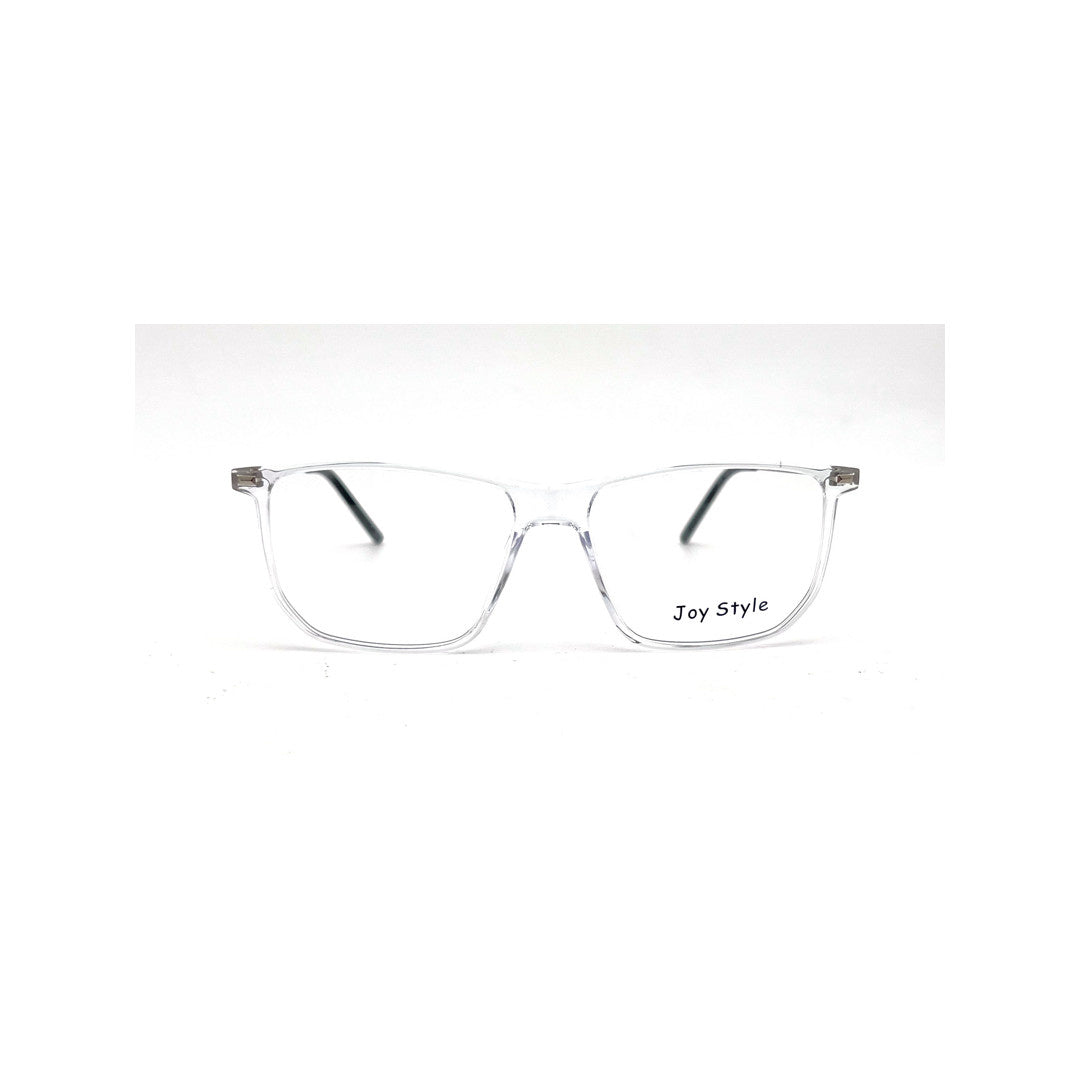 Joy Style For Men Rectangular Ultem With Grey Metal Eyeglasses 54-16-150