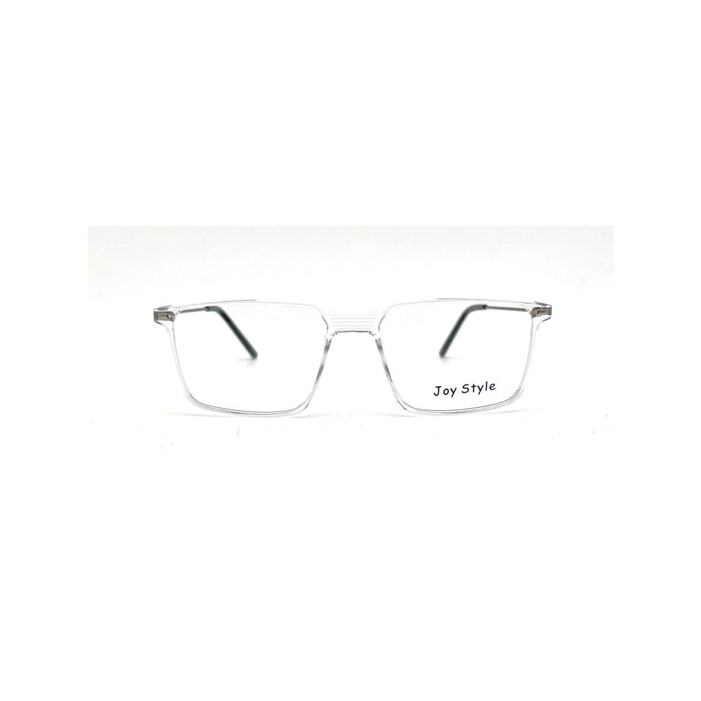 Joy Style For Men Rectangular Ultem With Grey Metal Eyeglasses 54-17-150