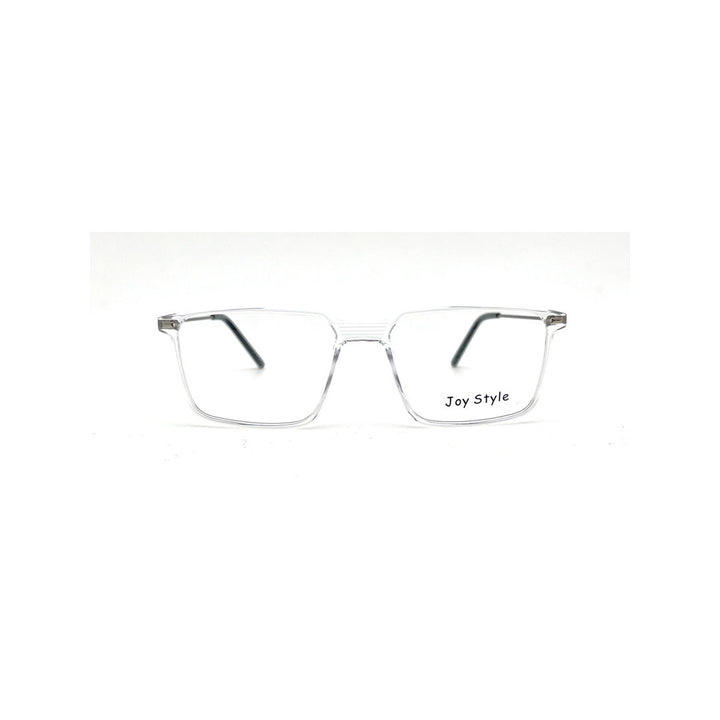 Joy Style For Men Rectangular Ultem With Grey Metal Eyeglasses 54-17-150