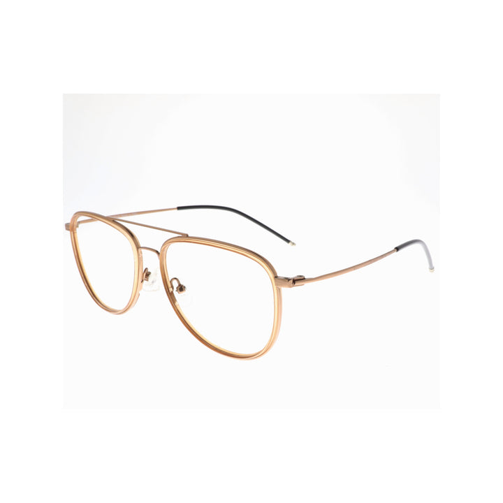 Joy Style For Unisex Eyeglasses Aviator Shape Size 53 Ns21052c2 Brown