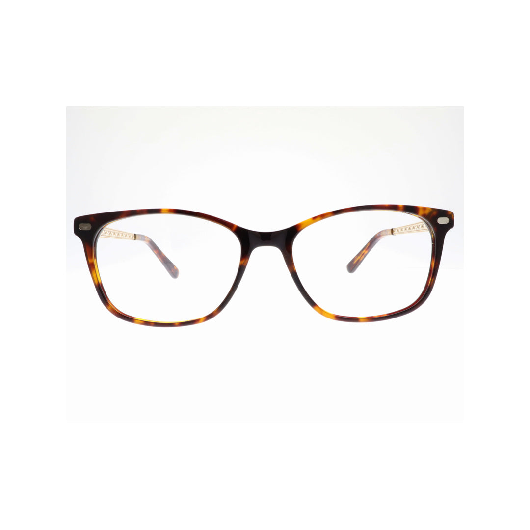 Joy Style For Unisex Eyeglasses Cat Eye Shape Size 54 1116c3clip Brown Tortoiseshell