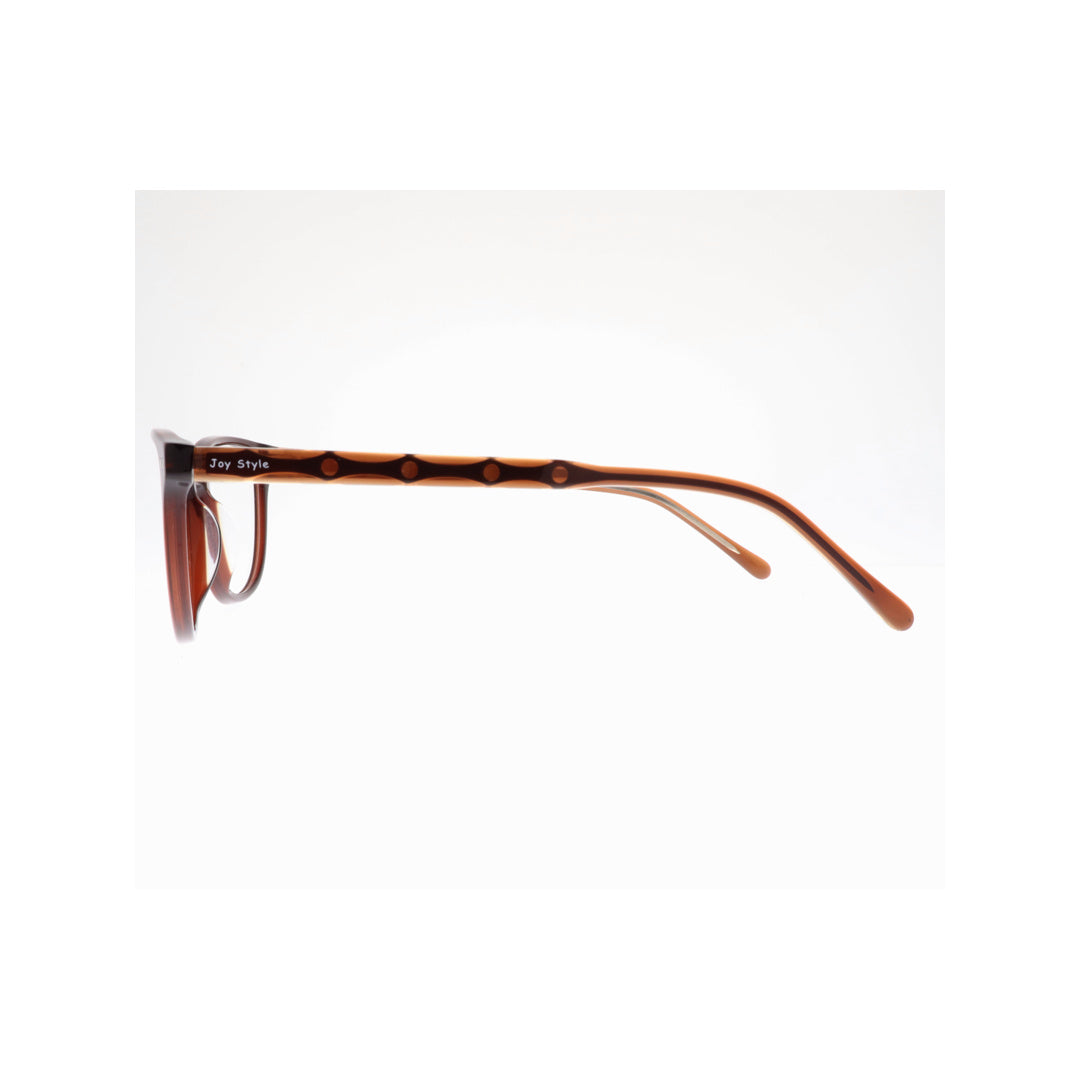 Joy Style For Unisex Eyeglasses Clip Cat Eye Shape Size 55 1289c3clip Brown