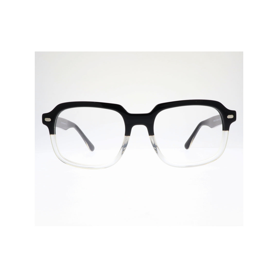 Joy Style For Unisex Eyeglasses Clip Rectangular Shape Size 52 1301c1clip Clear Black