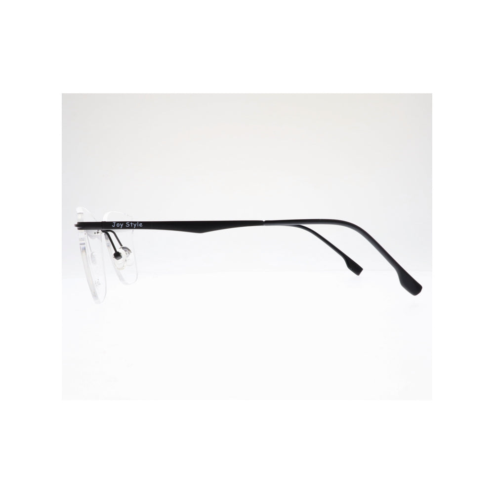 Joy Style For Unisex Eyeglasses Clip Rimless Cat Eye Shape Size 58 Dc3060c1clip Matte Black