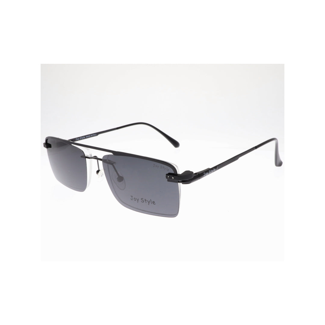 Joy Style For Unisex Eyeglasses Clip Rimless Square Shape Size 54 Dc3067c1clip Matte Black