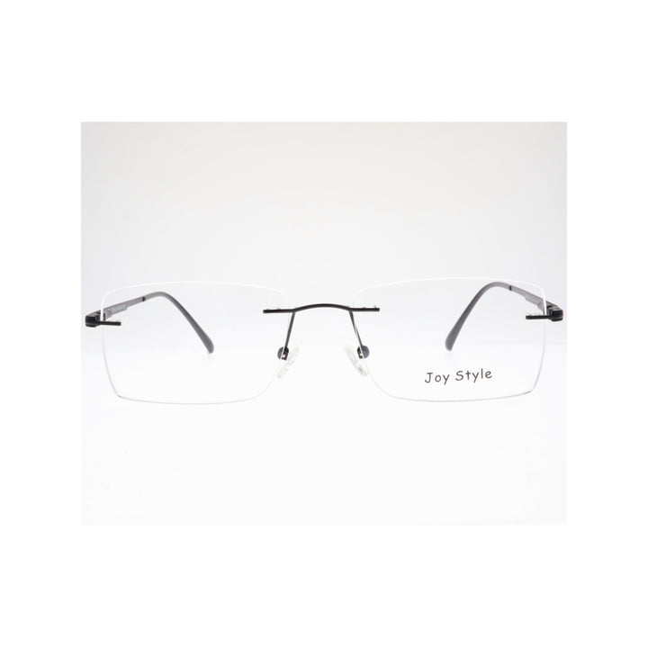 Joy Style For Unisex Eyeglasses Clip Rimless Square Shape Size 54 Dc3067c1clip Matte Black
