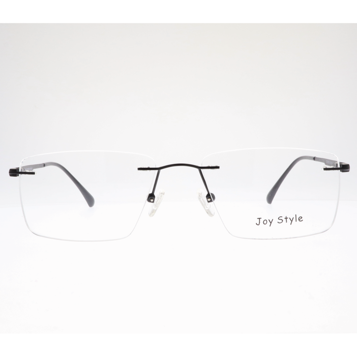 Joy Style For Unisex Eyeglasses Clip Rimless Square Shape Size 55 Dc3069c1clip Matte Black
