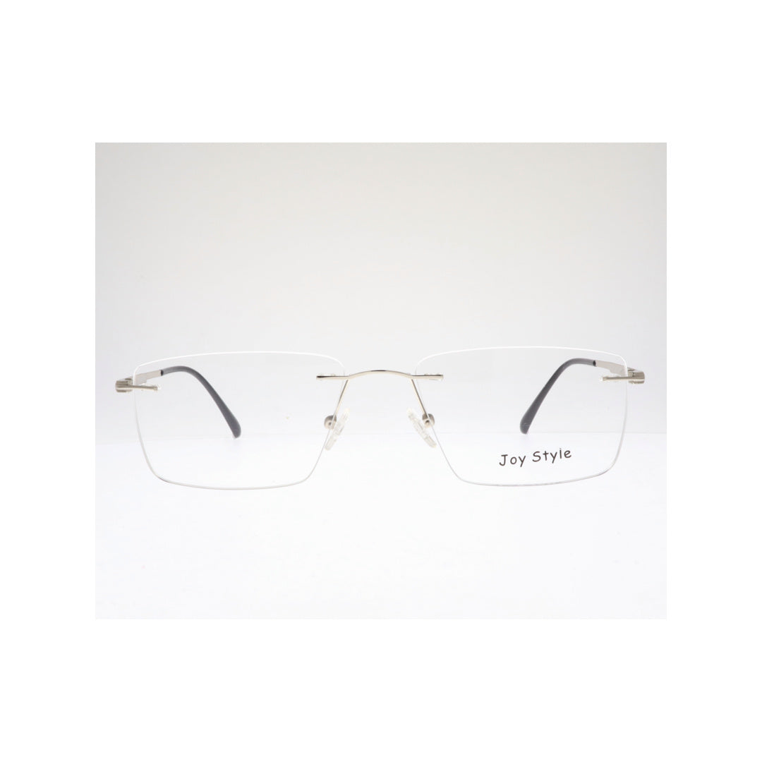 Joy Style For Unisex Eyeglasses Clip Rimless Square Shape Size 55 Dc3069c3clip Silver