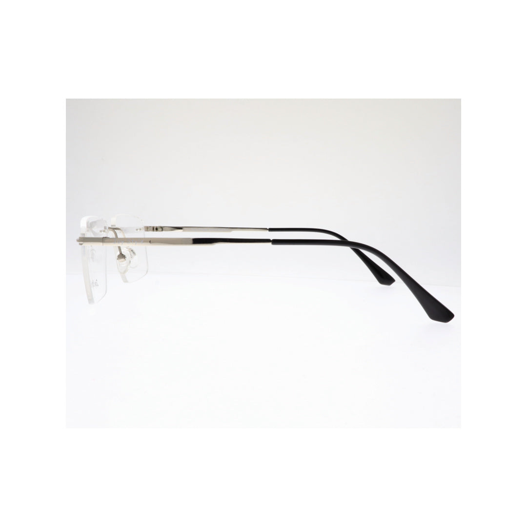 Joy Style For Unisex Eyeglasses Clip Rimless Square Shape Size 55 Dc3069c3clip Silver