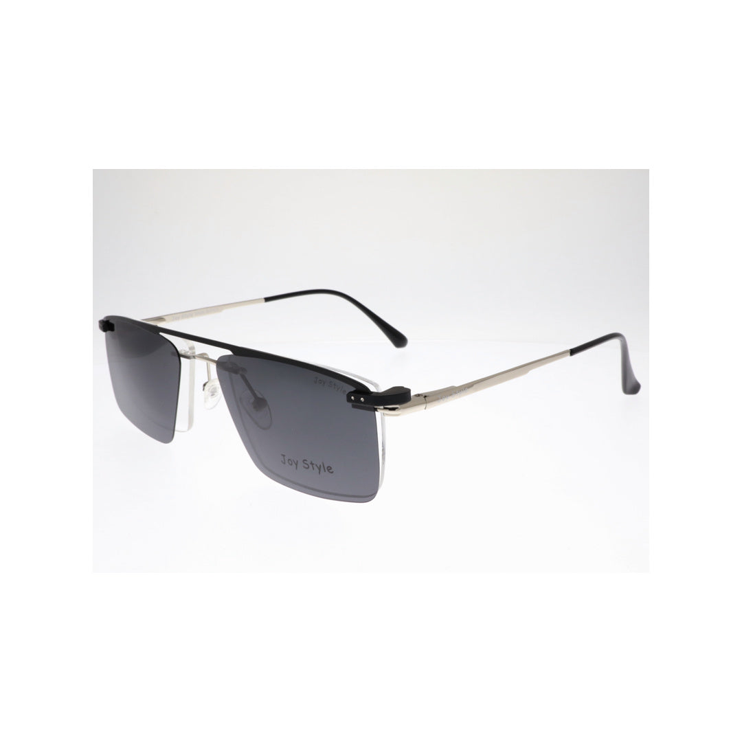 Joy Style For Unisex Eyeglasses Clip Rimless Square Shape Size 55 Dc3069c3clip Silver