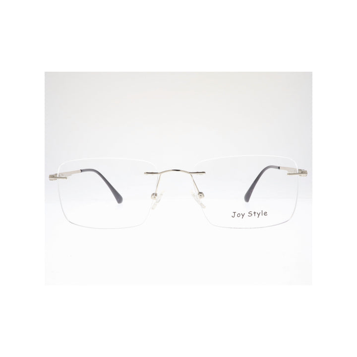 Joy Style For Unisex Eyeglasses Clip Rimless Square Shape Size 56 Dc3072c3clip Silver