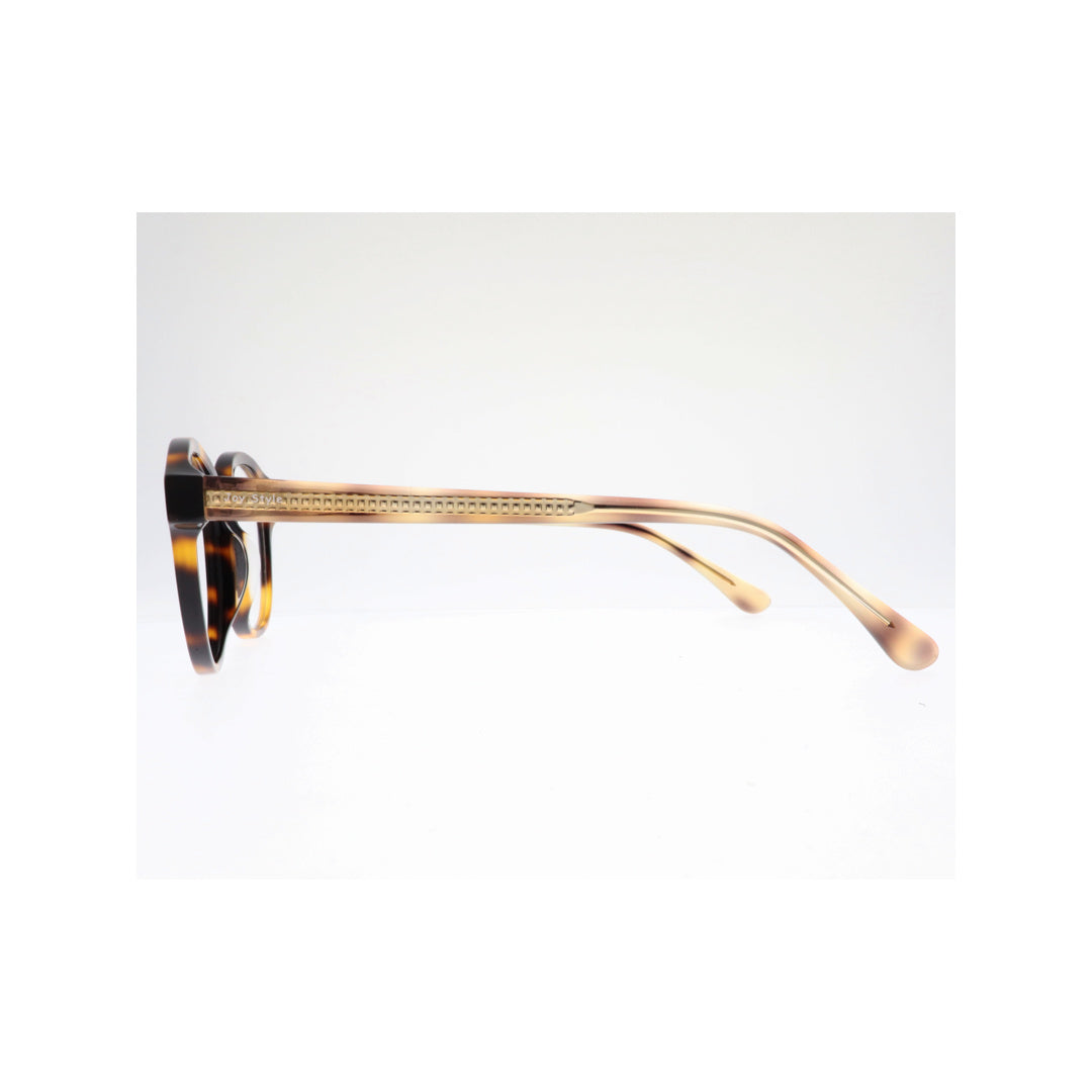 Joy Style For Unisex Eyeglasses Clip Round Shape 51 1063c3clip Brown Tortoiseshell