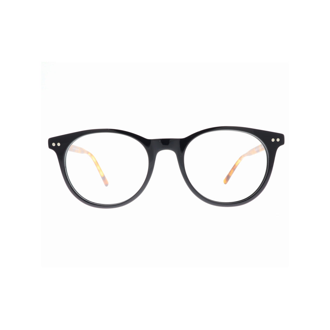 Joy Style For Unisex Eyeglasses Clip Round Shape 51 1286c3clip Black