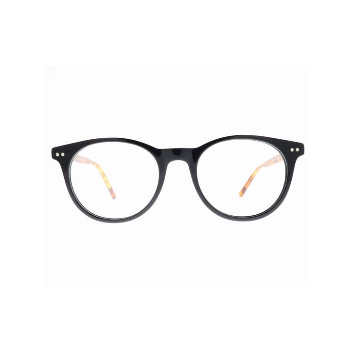 Joy Style For Unisex Eyeglasses Clip Round Shape 51 1286c3clip Black