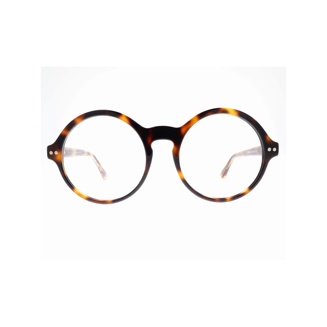 Joy Style For Unisex Eyeglasses Clip Round Shape 52 1065c3clip Brown Tortoiseshell
