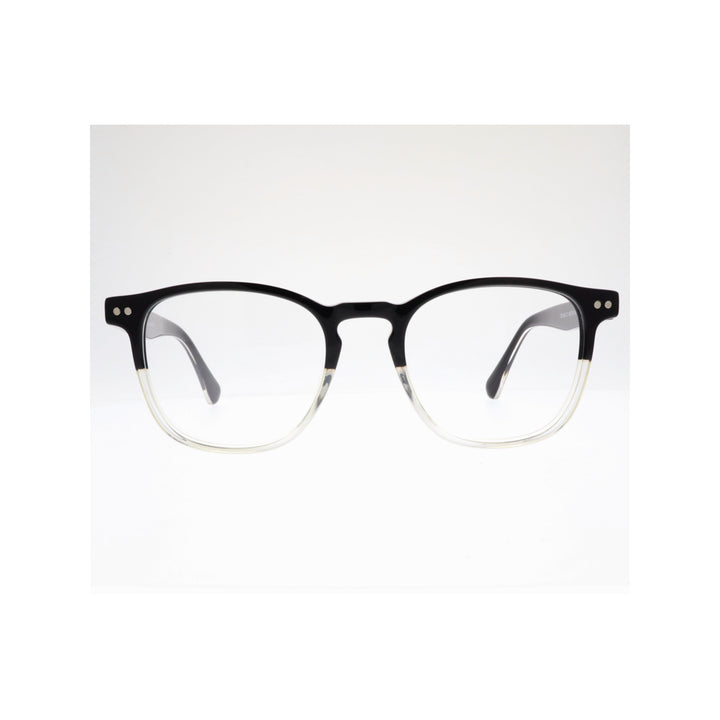 Joy Style For Unisex Eyeglasses Clip Square Shape Size 49 1308c1clip Clear Black