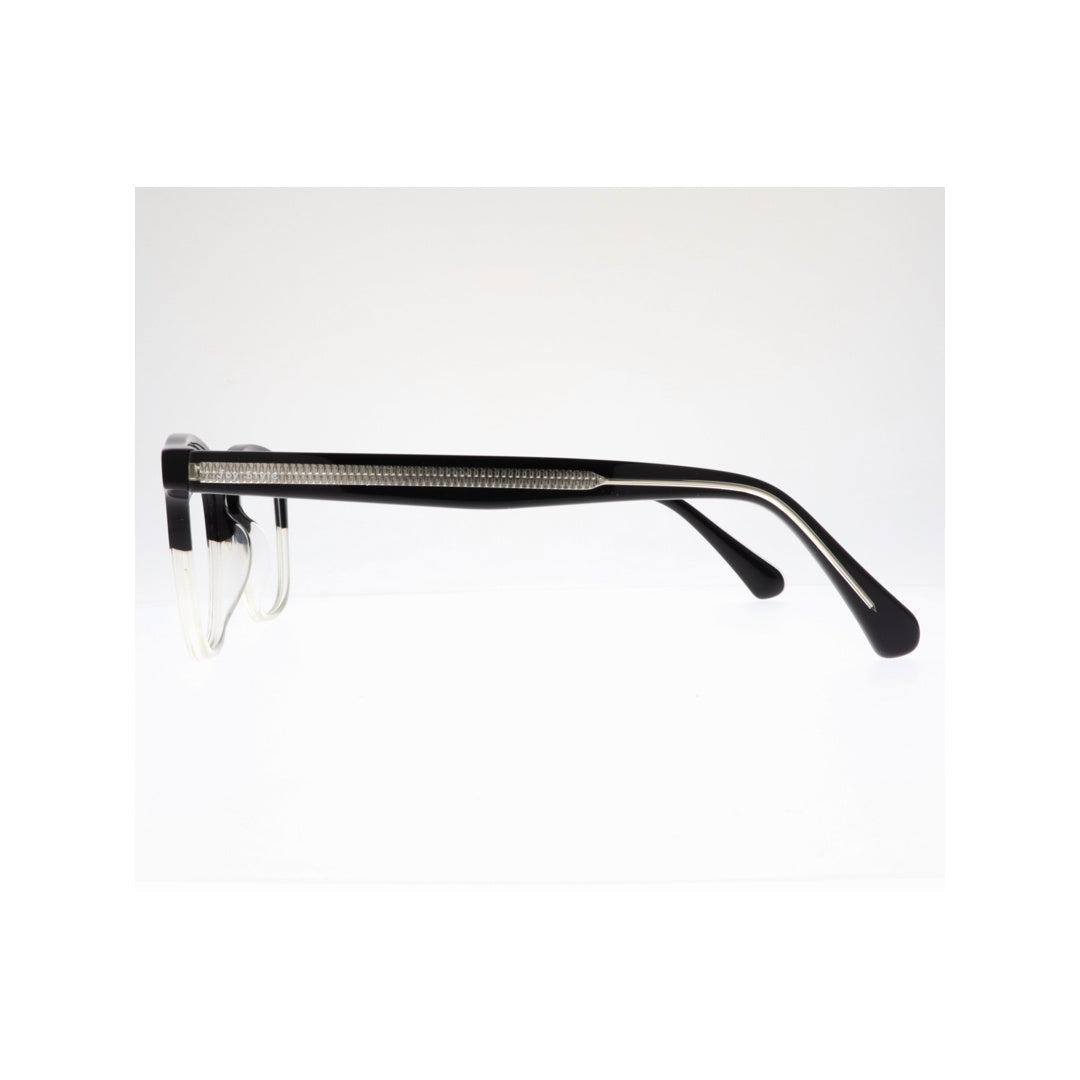 Joy Style For Unisex Eyeglasses Clip Square Shape Size 49 1308c1clip Clear Black