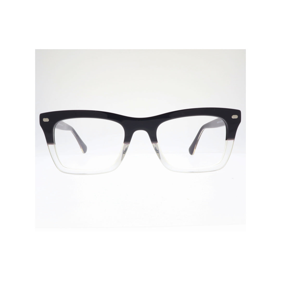 Joy Style For Unisex Eyeglasses Clip Square Shape Size 52 1303c2clip Clear Black