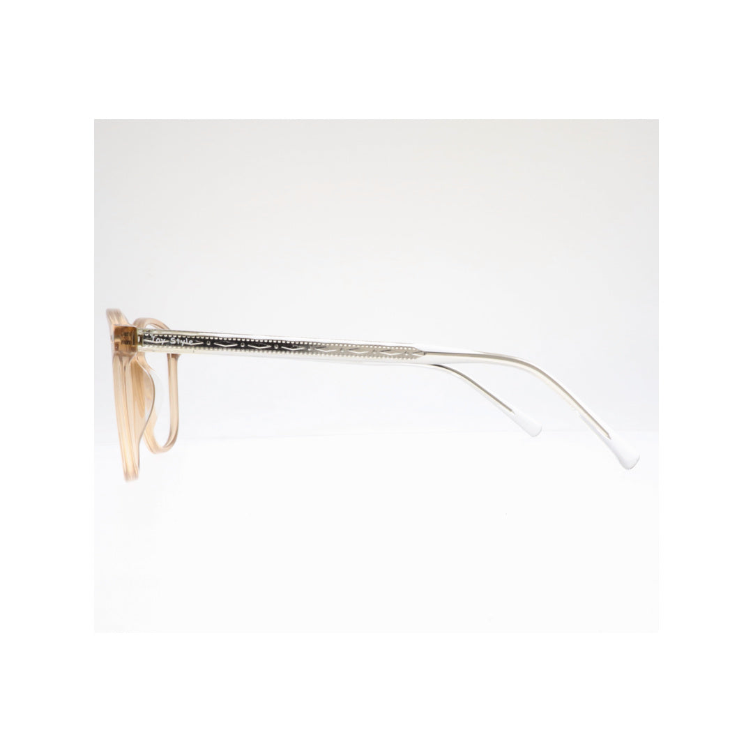Joy Style For Unisex Eyeglasses Clip Square Shape Size 54 1285c4clip Light Brown