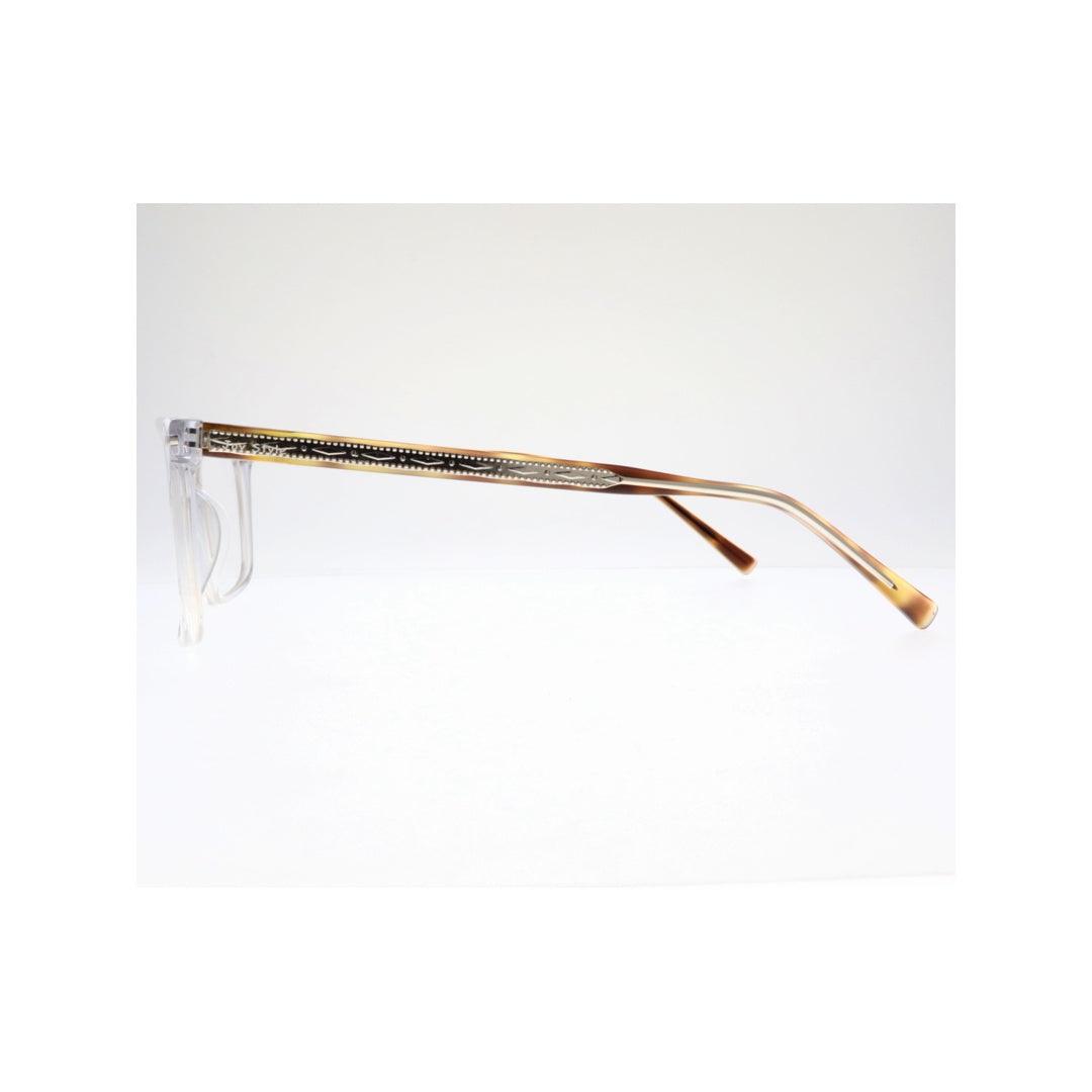 Joy Style For Unisex Eyeglasses Clip Square Shape Size 54 1287c2clip Clear