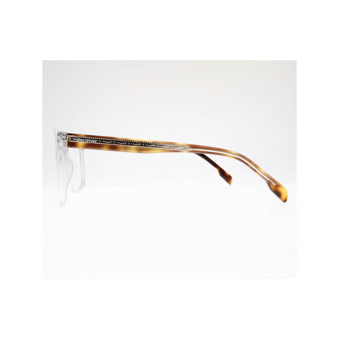 Joy Style For Unisex Eyeglasses Clip Square Shape Size 57 1281c2clip Clear