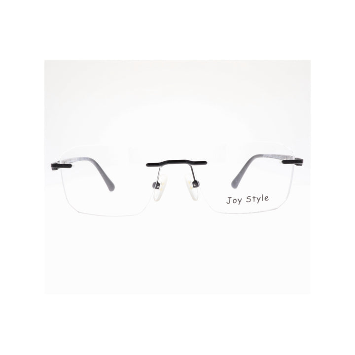 Joy Style For Unisex Eyeglasses Rimless Square Shape Size 52 120368jc1 Black