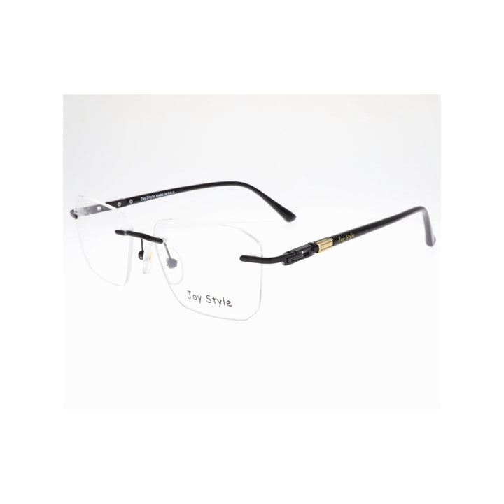 Joy Style For Unisex Eyeglasses Rimless Square Shape Size 52 120368jc1 Black