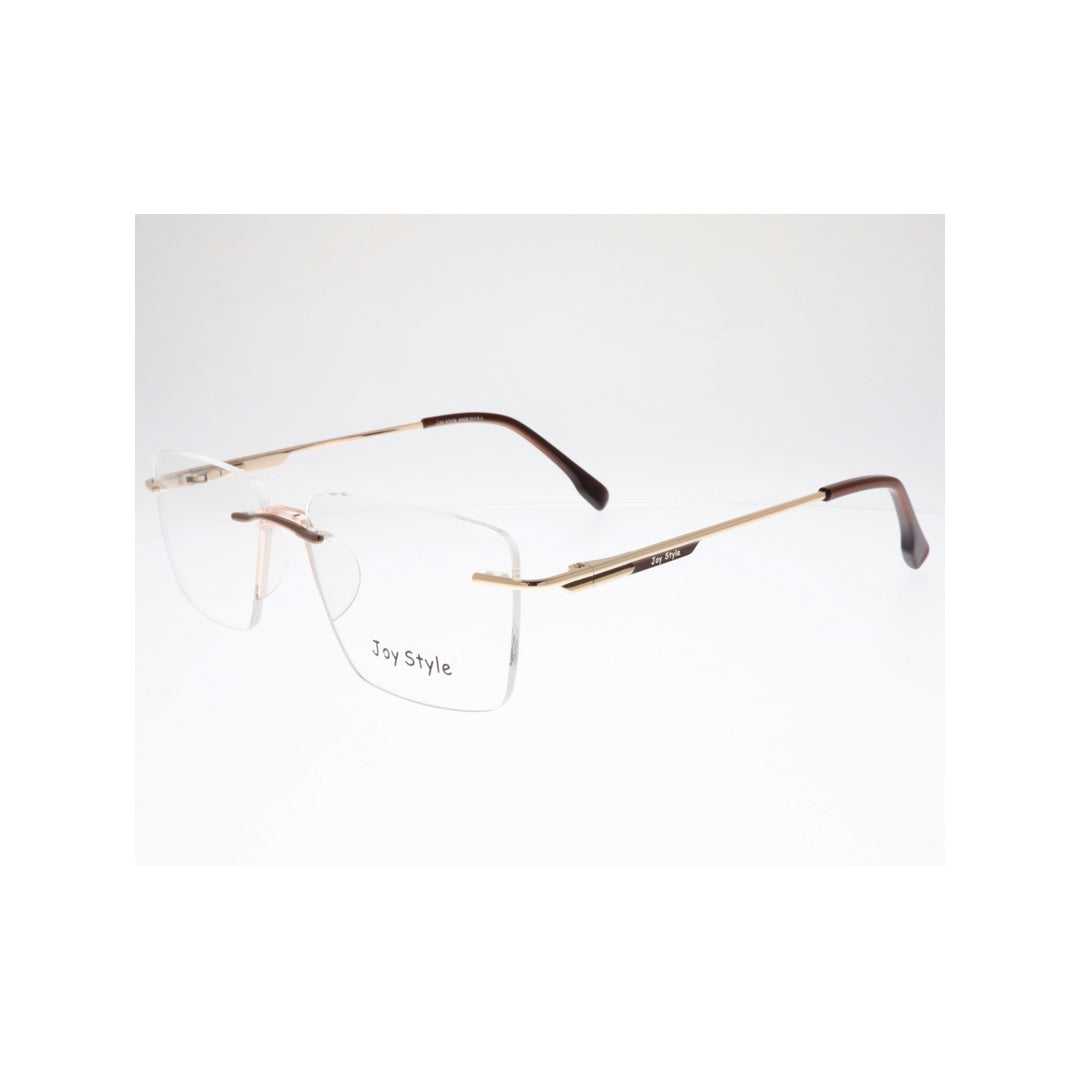 Joy Style For Unisex Eyeglasses Rimless Square Shape Size 52 Ch6601c3 Rosegold