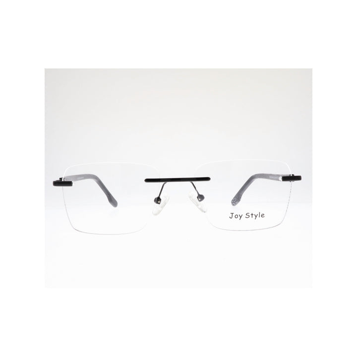 Joy Style For Unisex Eyeglasses Rimless Square Shape Size 52 Old2214mc1 Black