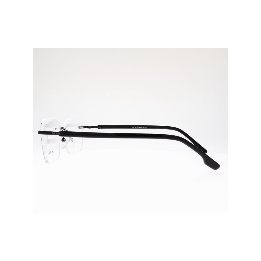 Joy Style For Unisex Eyeglasses Rimless Square Shape Size 52 Old2214mc1 Black