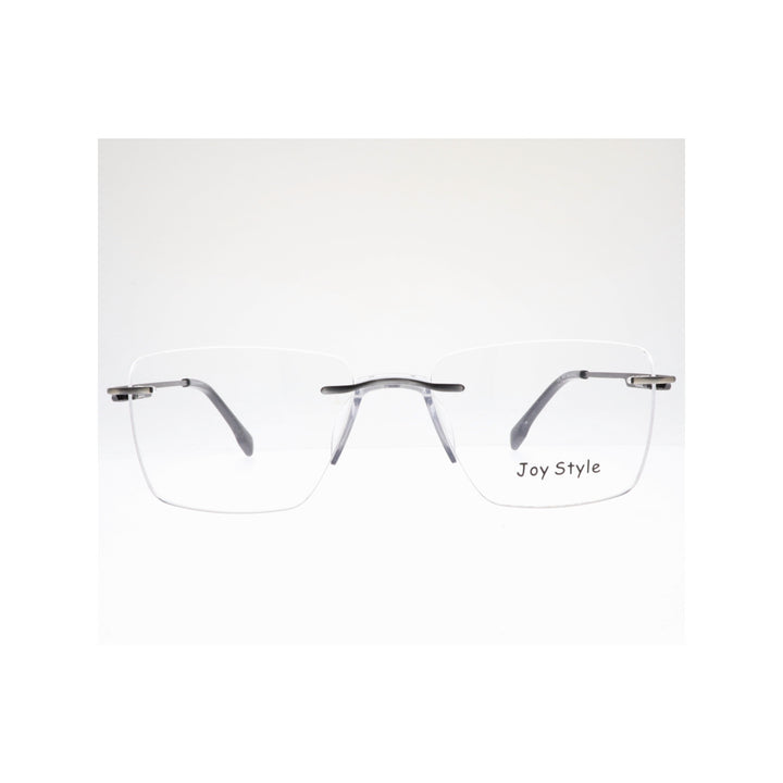 Joy Style For Unisex Eyeglasses Rimless Square Shape Size 53 Ch6600c2 Gunmetal