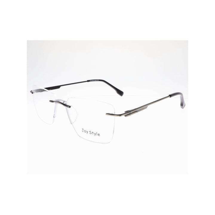 Joy Style For Unisex Eyeglasses Rimless Square Shape Size 53 Ch6600c2 Gunmetal