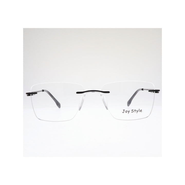 Joy Style For Unisex Eyeglasses Rimless Square Shape Size 53 Ch6600c4 Gunmetal