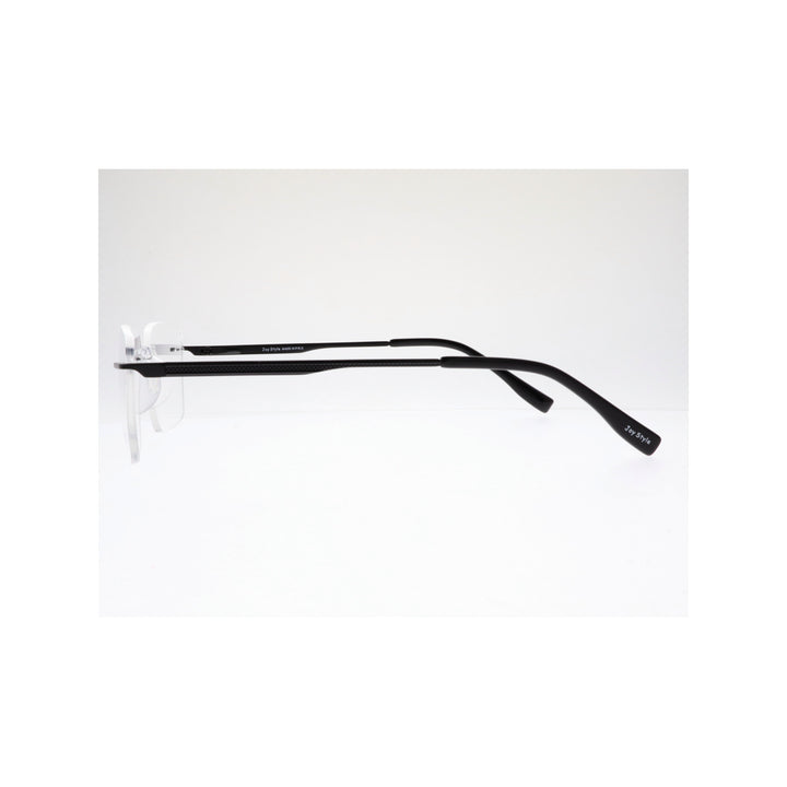 Joy Style For Unisex Eyeglasses Rimless Square Shape Size 53 Ch6602c5 Black