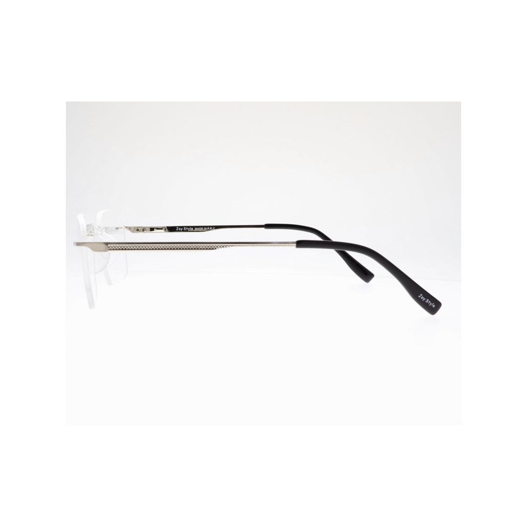 Joy Style For Unisex Eyeglasses Rimless Square Shape Size 53 Ch6602c6 Silver