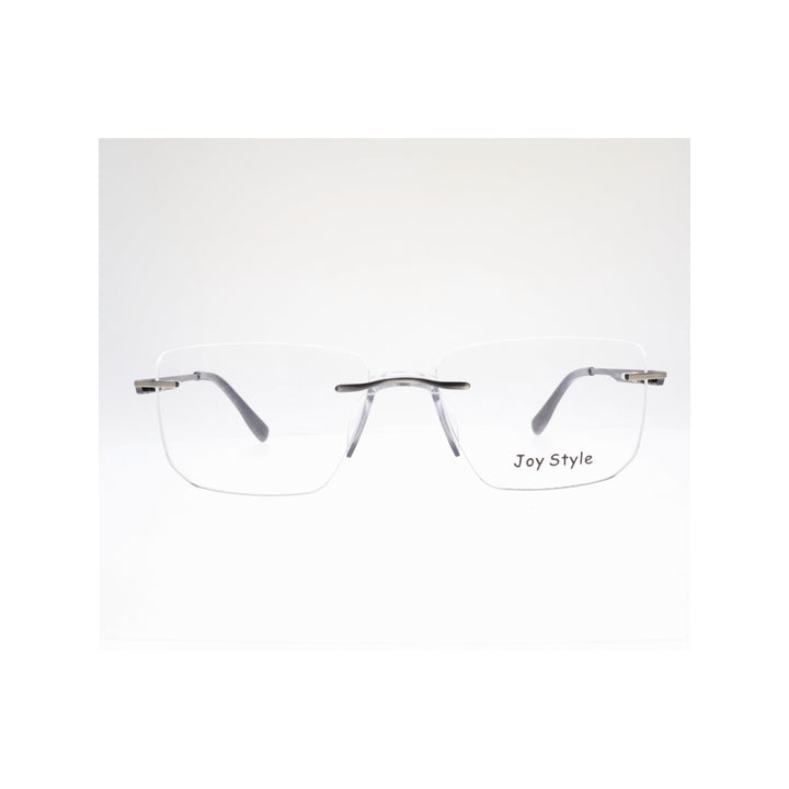 Joy Style For Unisex Eyeglasses Rimless Square Shape Size 53 Ch6603c2 Gunmetal
