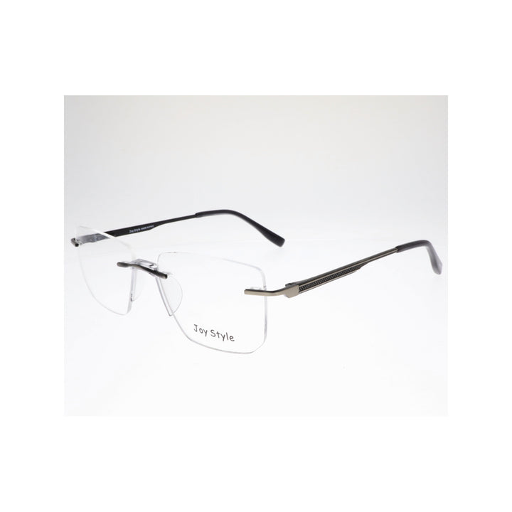 Joy Style For Unisex Eyeglasses Rimless Square Shape Size 53 Ch6603c2 Gunmetal