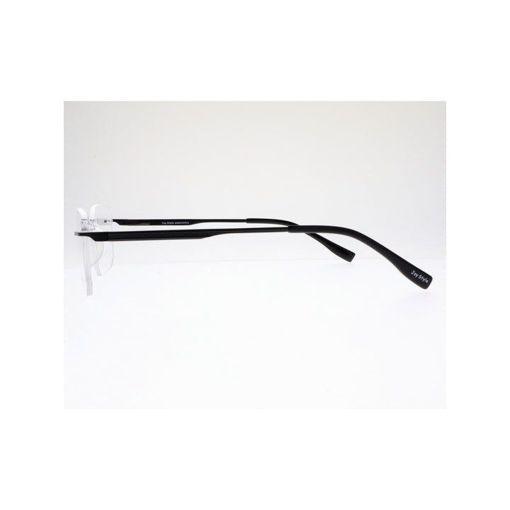 Joy Style For Unisex Eyeglasses Rimless Square Shape Size 53 Ch6603c5 Matte Black