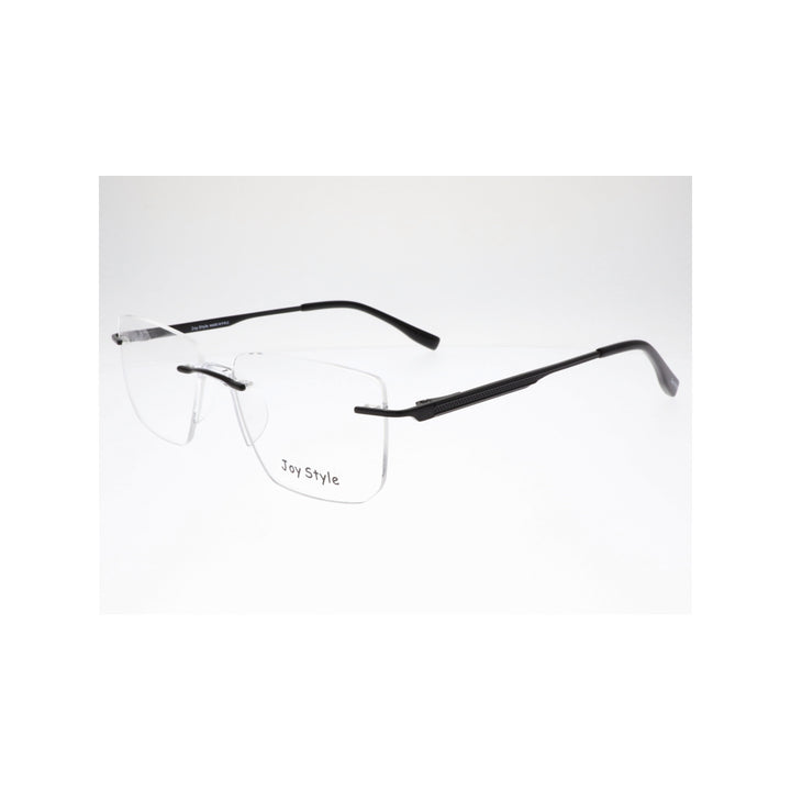 Joy Style For Unisex Eyeglasses Rimless Square Shape Size 53 Ch6603c5 Matte Black