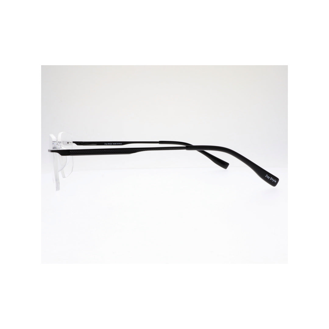 Joy Style For Unisex Eyeglasses Rimless Square Shape Size 53 Ch6603c5 Matte Black