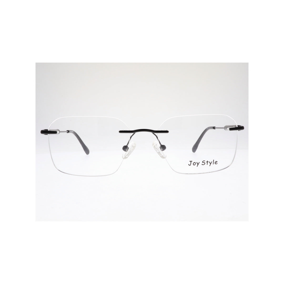 Joy Style For Unisex Eyeglasses Rimless Square Shape Size 54 Ch5600c4 Black