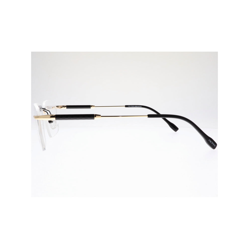 Joy Style For Unisex Eyeglasses Rimless Square Shape Size 54 Ch5601c1 Black Gold