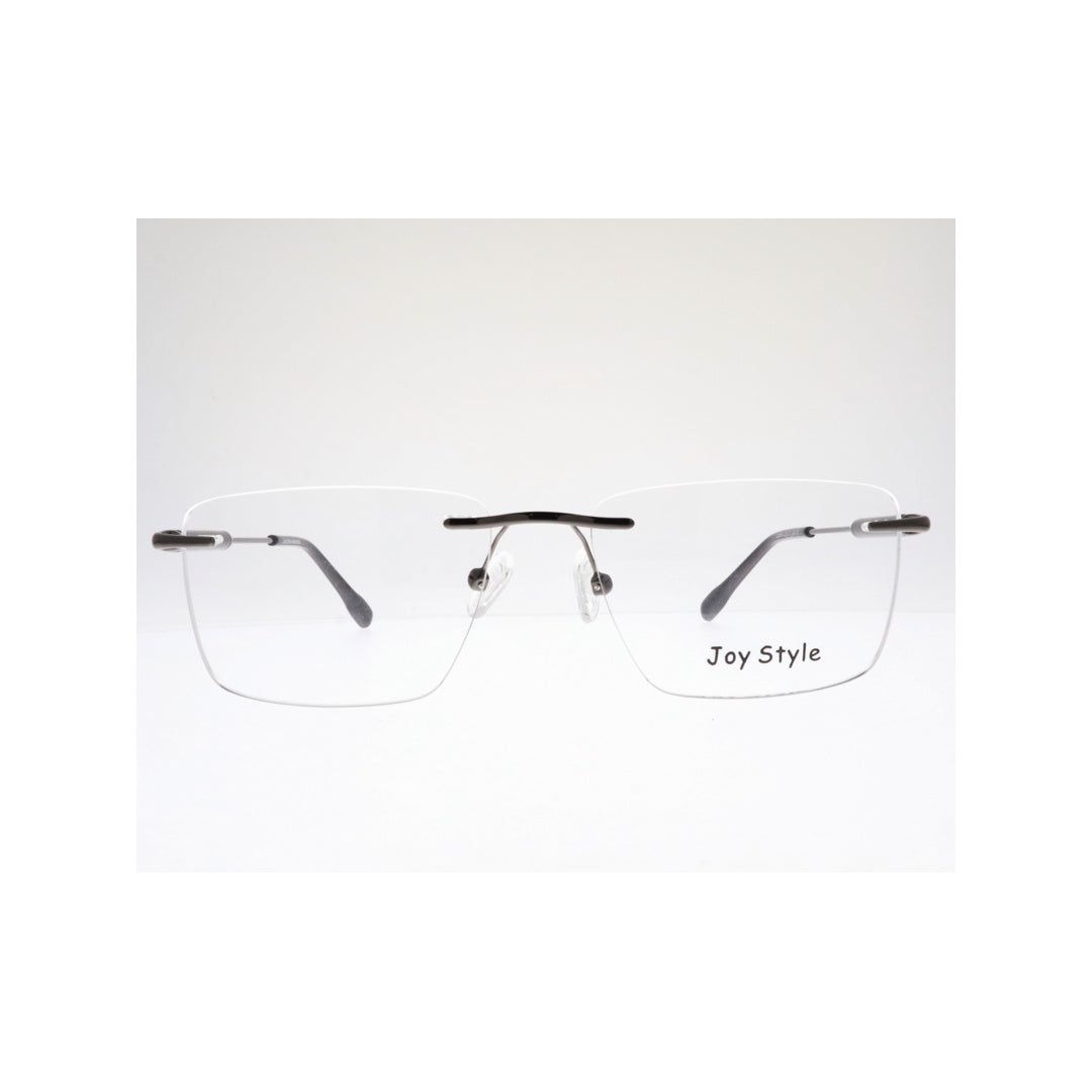 Joy Style For Unisex Eyeglasses Rimless Square Shape Size 54 Ch5601c6 Black
