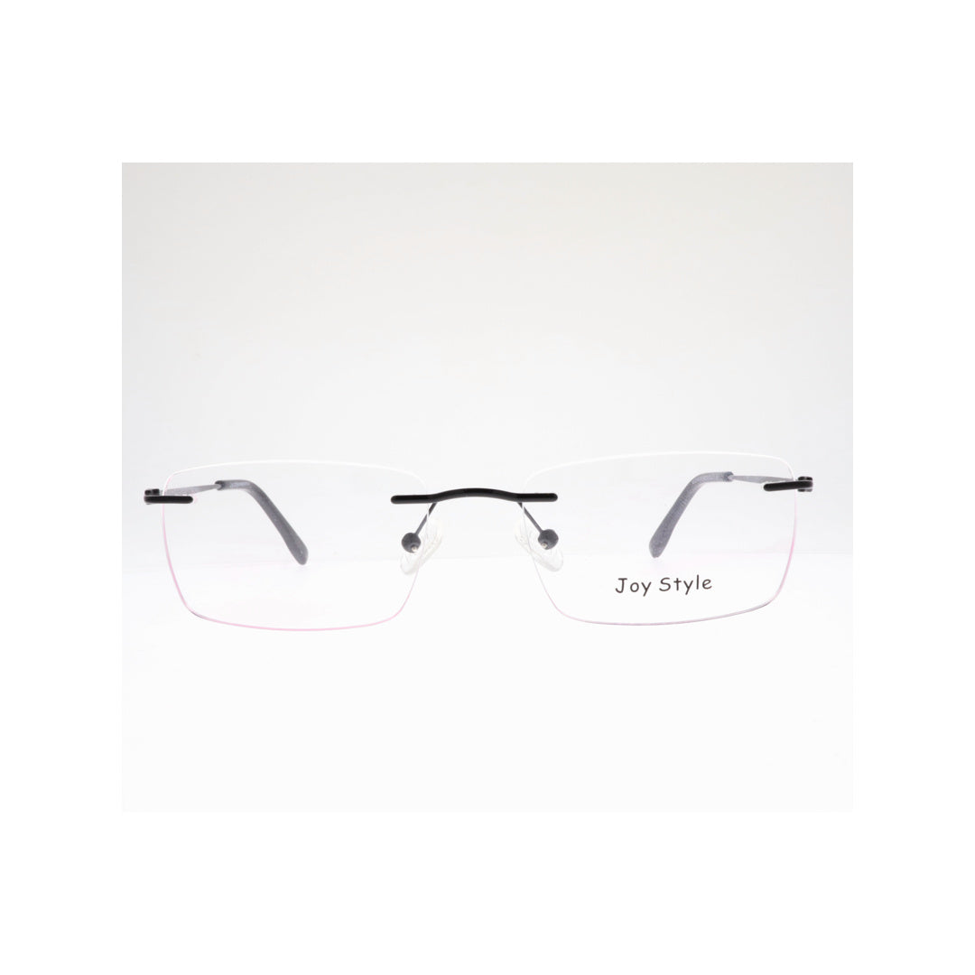 Joy Style For Unisex Eyeglasses Rimless Square Shape Size 54 Old1633mc1 Black