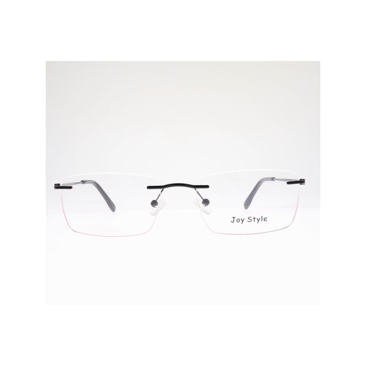 Joy Style For Unisex Eyeglasses Rimless Square Shape Size 54 Old1633mc1 Black