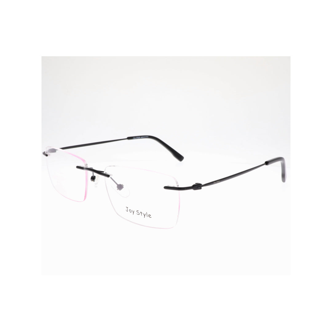 Joy Style For Unisex Eyeglasses Rimless Square Shape Size 54 Old1633mc1 Black