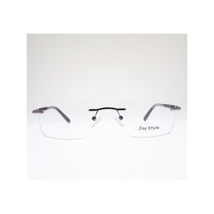 Joy Style For Unisex Eyeglasses Rimless Square Shape Size 54 Old2318mc1 Black