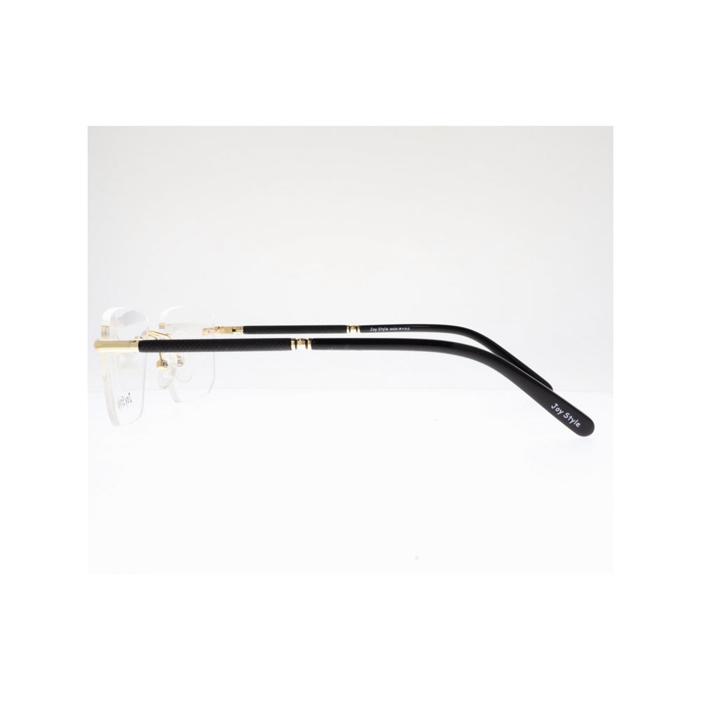 Joy Style For Unisex Eyeglasses Rimless Square Shape Size 54 Old2318mc2 Gold Black